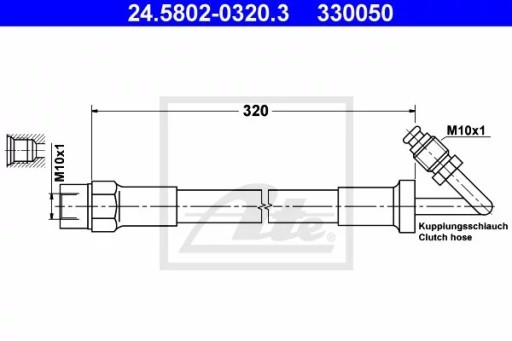 24.5802-0320.3 - 24.5802-0320.3/ATE ШЛАНГ СЦЕПЛЕНИЯ С ТРУБКОЙ