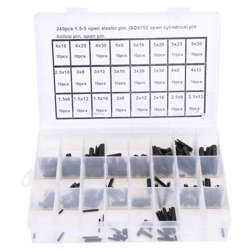 240 ШТ ГНУЧКИЙ ЦИЛІНДРИЧНИЙ СТАЛЕВИЙ ШТИФТ