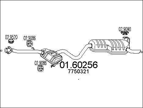 01 60 256 - [24413389] ограничитель передней двери подходит для: OPE