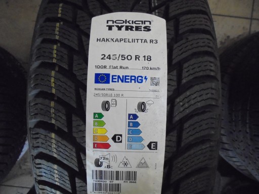 245/50R18 Nokian Hakkapeliitta R3 Flat Run