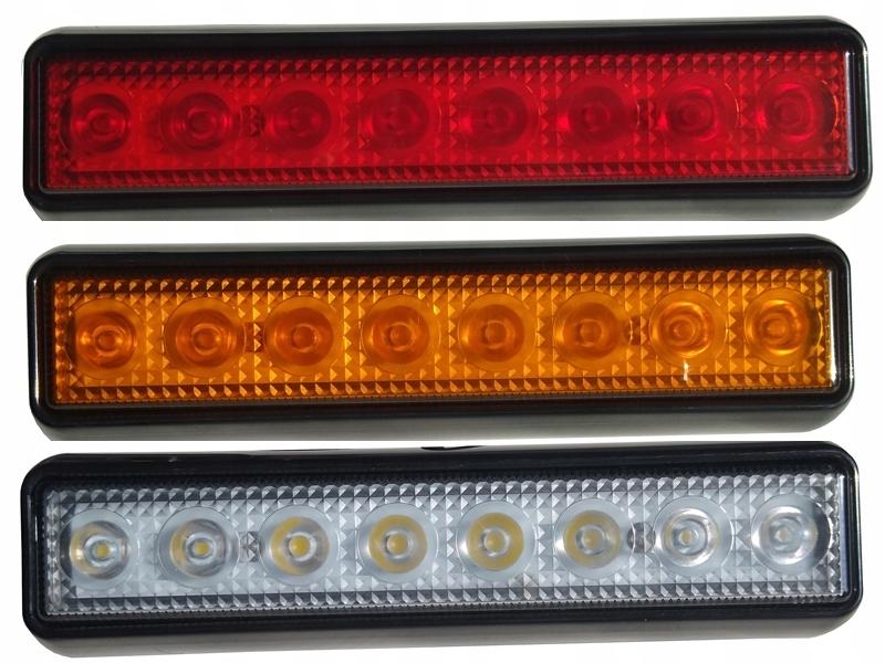 2ШТ-ЛАМПА ГЕРМ. 8XLED SMD HP 12-24V-3 кольори