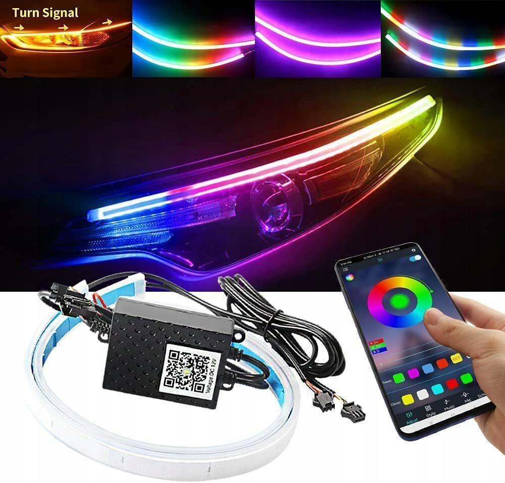 2x 60 см додаток RGB тонкий послідовний гнучкий світлодіодний Dr