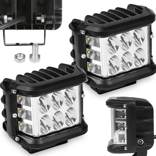 WL5035 - 2X МОЩНЫЙ РАБОЧИЙ СВЕТ 12 LED CREE 3000LM COMBO 9-30V 35W ВОДОНЕПРОНИЦАЕМЫЙ IP65