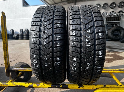 2X ЗИМОВІ ШИНИ 205/40R18 86V M+S PIRELLI WINTER SOTTOZERO 3 7.3MM 2019R