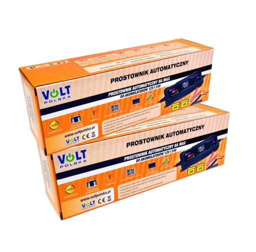 2X ВЫПРЯМИТЕЛЬНОЕ ЗАРЯДНОЕ УСТРОЙСТВО 12/24 В 8 А ДЛЯ АККУМУЛЯТОРА AGM GEL МИКРОПРОЦЕССОР