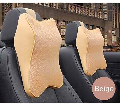 Кожаный подголовник для BMW, 2 шт.