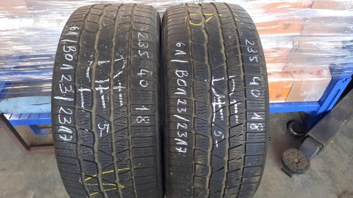 2шт зима б/у 235/40R18 Continental TS830P