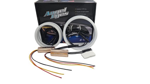 2w1 DUAL COLORS COTTON Ringi LED BMW SERIA 7 E63 - 2в1 ДВОКОЛЬОРНІ БАВОВНАНІ світлодіодні кільця BMW 7 СЕРІЇ E63 95MM X2 110MM X2