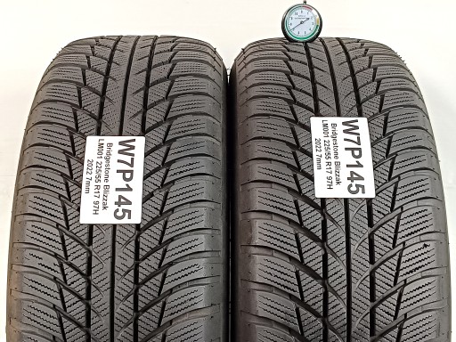 2x Bridgestone Blizzak LM001 225/55 R17 2022 г. Как новый! РАНФЛАТ