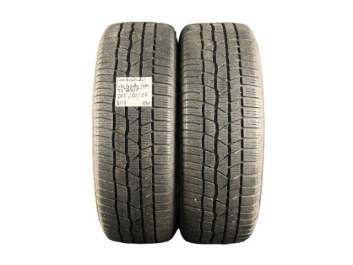 2x CONTINENTAL CONTIWINTERCONTACT TS830P 205/50R17 7 мм