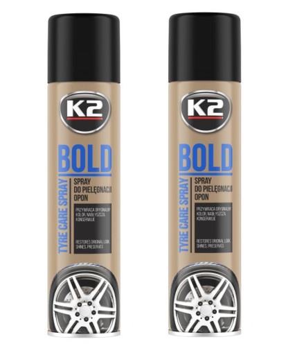 2x Cleaning Tire Black Bold Shine