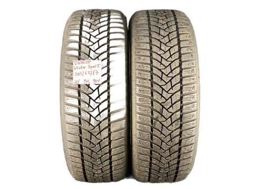 2x DUNLOP WINTER SPORT 5 205/55R17 2020 8 мм