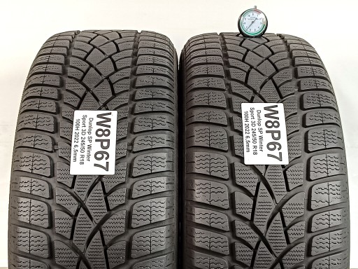 2 колеса Dunlop SP Winter Sport 3D 245/50 R18 2022 г., как новые!