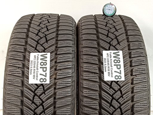 2x Fulda Kristall Control HP2 225/45 R18 2023 г., как новые!