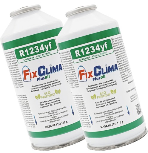 2x агент R1234yf 2x170g газ для заправки кондиціонера автомобіля