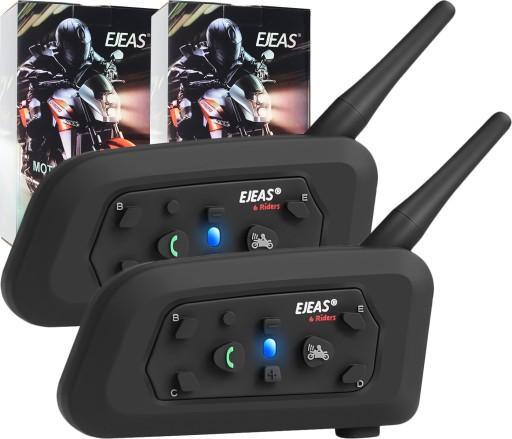 2x мотоциклетний домофон EJEAS V6 PRO BT5