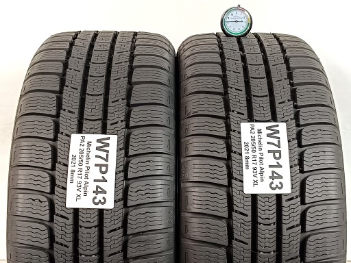 2x Michelin Pilot Alpin PA2 205/50 R17 2021 г. Как новые!