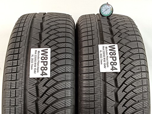 2x Michelin Pilot Alpin PA4 235/55 R18 2022 г. Как новый!