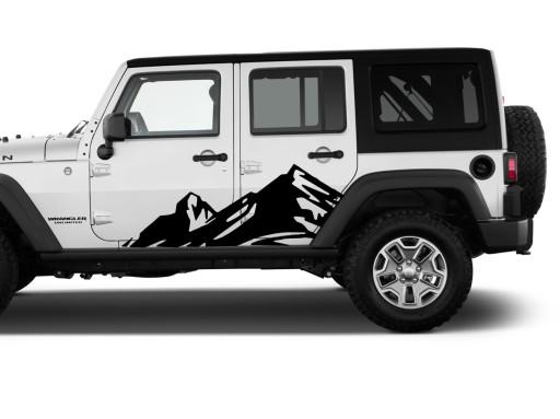 2X наклейка сверху OFFROAD 110X40CM джип дверь маска