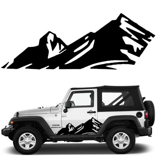 2X наклейка сверху OFFROAD 110X40CM джип дверь маска