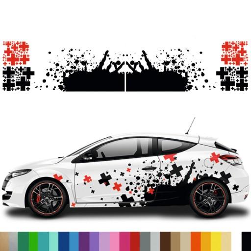 Наклейки для авто тема бризок плюс 94x440cm