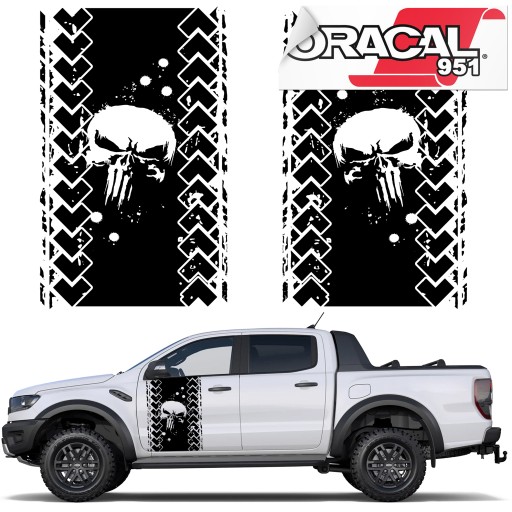 2x позашляховий автомобіль бічні наклейки 94X58CM