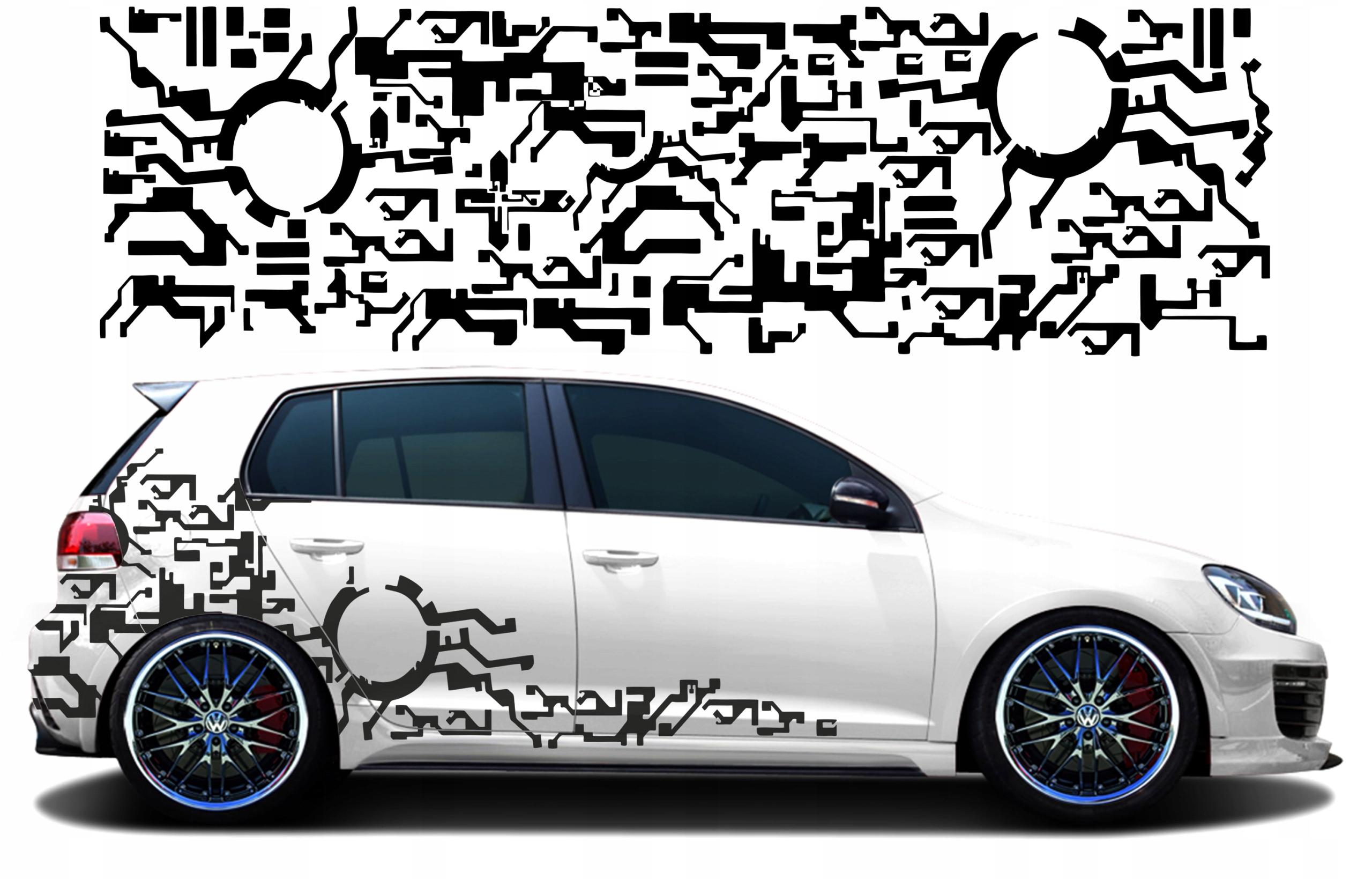 2X авто наклейки интересная тема 2 45cm x 1.5 m