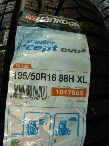 2x НЕВИКОРИСТАНА ЗИМА гума 195/50R16 HANKOOK ICEPT EVO2 Z1491