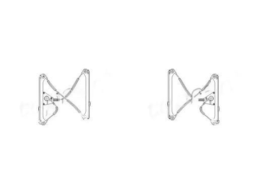 111 71 - 2x стеклоподъемника TOPRAN L+P для AUDI A3 8P, A3 8P/8PA/8P7