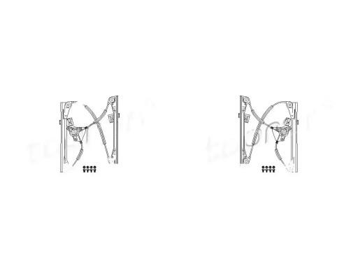 111 26 - 2 склопідйомники TOPRAN FRONT L+R для VW POLO, POLO 9N, POLO IV