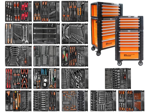 2 шафи для інструментів, візок + розширення, 11 ящиків Richmann