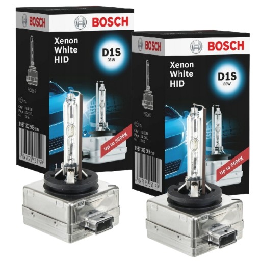 2 лампи розжарювання Bosch D1S Xenon White 5500K 35W