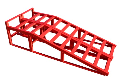 2х під'їзди, автопандуси, порошкове фарбування ЧЕРВОНЕ