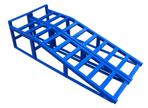 2х під'їзди, автопандуси, порошкове фарбування СИНИЙ