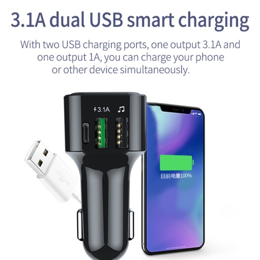 3.1 A Bluetooth автомобільний FM-передавач Fast lado