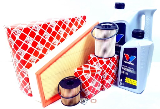 3 фільтра FEBI + пробка + 6L масла VALVOLINE MONDEO IV 2.0 TDCi для 03.2012