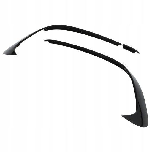 1616220146611 - 3 шт. Глянцевый черный передний бампер спойлер