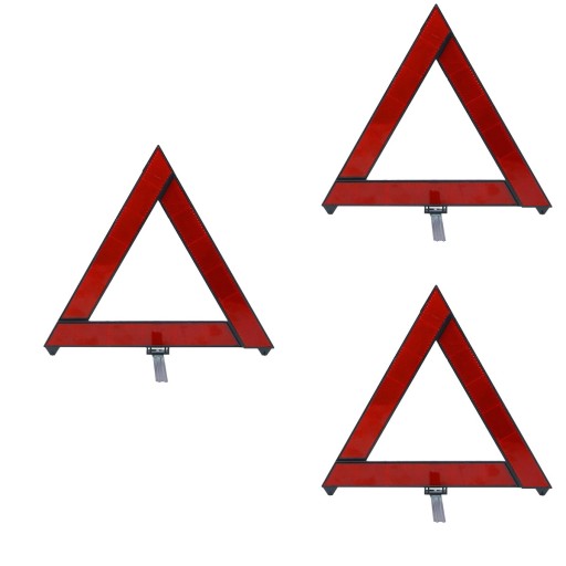 6914155377662 - 3 шт. Аварийный предупреждающий треугольник складной знак