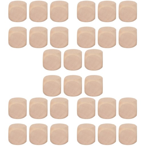 30 шт. Деревянные Кубики Ремесло Пустой Кости Набор Из Шести