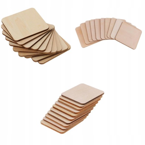 254523 - 30 шт. 3 розміри (50 мм, 60 мм, 80 мм) Квадрат