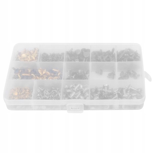 300 комплектів шкіряні заклепки подвійні шпильки з