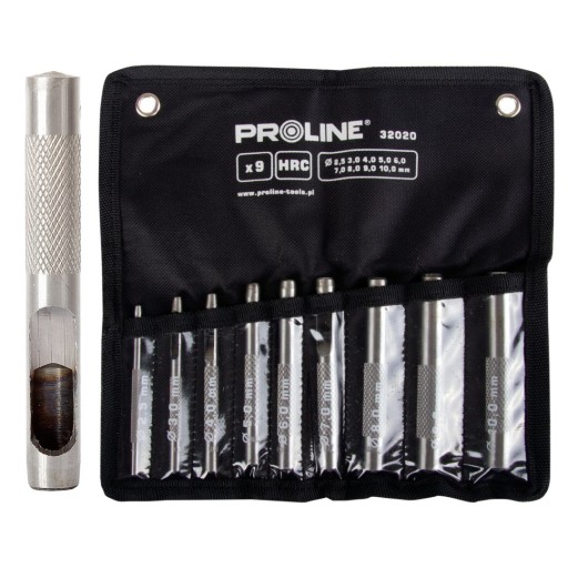 32021 Набор дыроколов для кожи 15 шт., 2,0-22 мм, Proline