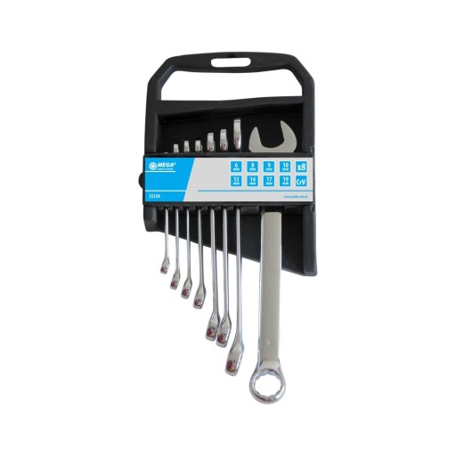 35342 Комбинированные ключи CrV, набор из 12 шт., 6–22 мм, Mega