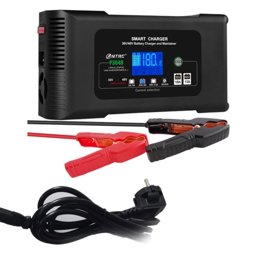Зарядное устройство для аккумулятора 36 В Автоматическое интеллектуальное зарядное устройство 18 А/48 В 13 А