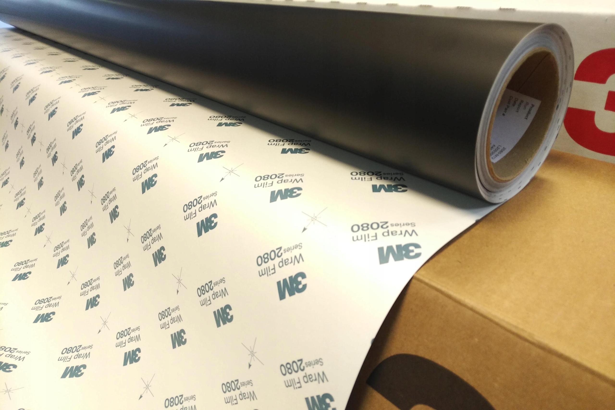 3M 2080 M12 автомобильная пленка черная матовая 152x100+