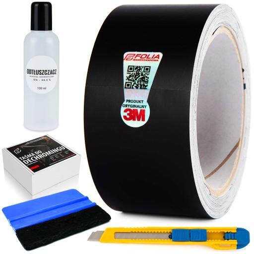 3M DECHROMING фольга черный матовый 5 см x 10 м набор