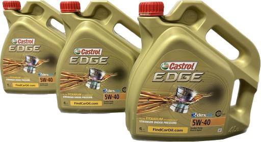 3X CASTROL 5W40 4л. EDGE TITANIUM