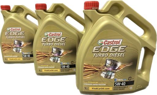 3X CASTROL 5W40 5л. EDGE TURBO DIESEL