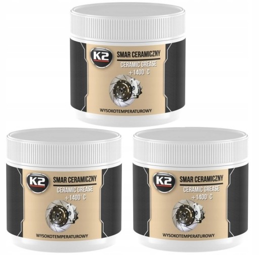 3X K2 CERAMIC GREASE высокотемпературная паста для винтов 500G 1400°C