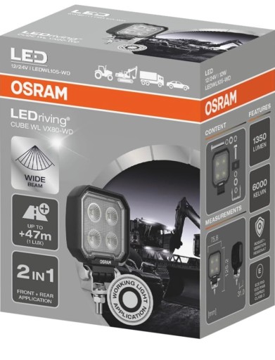 VX80-WD LEDWL105-WD - 3шт OSRAM LEDriving прожектор WL VX80-WD дальнего освещения 40м